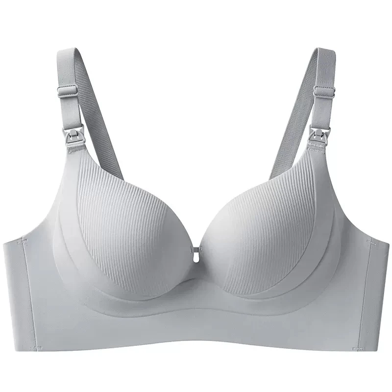 Seamless Side-gathering Breastfeeding Underwear for Women, Big Breasts Look Small, Pregnancy and Postpartum Feeding, Push-up Bra | Women Undergarments