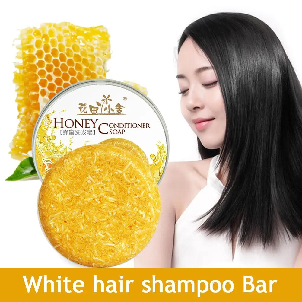 

Women Honey Hair Shampoo Bar Yellow Color Anti Hair Loss Shampoo For Hair Growth Nourishes Repairs Hair Care K8Q9