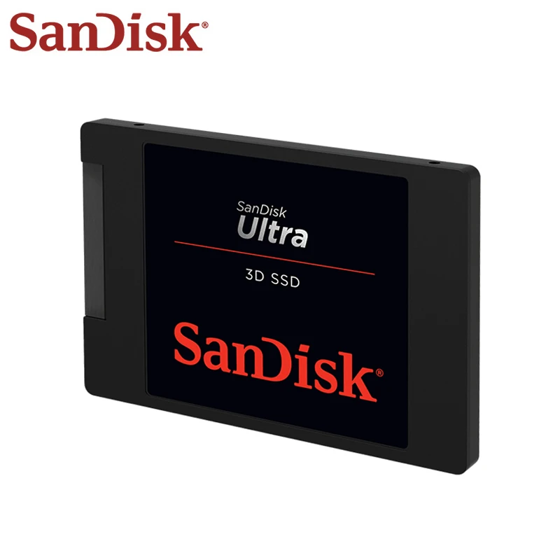 SanDisk Ultra 3D SSD, 노트북 및 데스크탑 PC용 내장 솔리드 스테이트 드라이브, 500GB, 1TB, 2TB