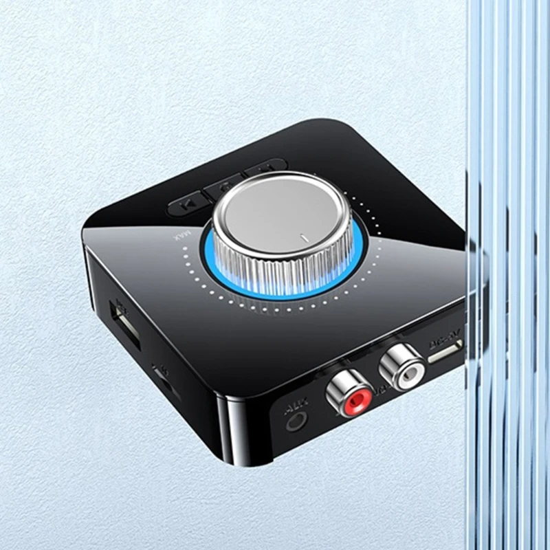 LED 오디오 송신기 수신기 호환 5.0 지원 AUX 3.5 RCA USB