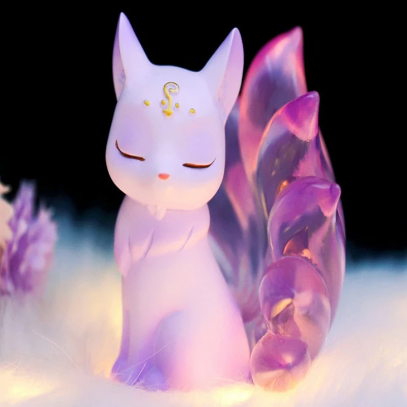 Nine Tailed Fox Series Blind Box Anime Figure Kawaii Desktop