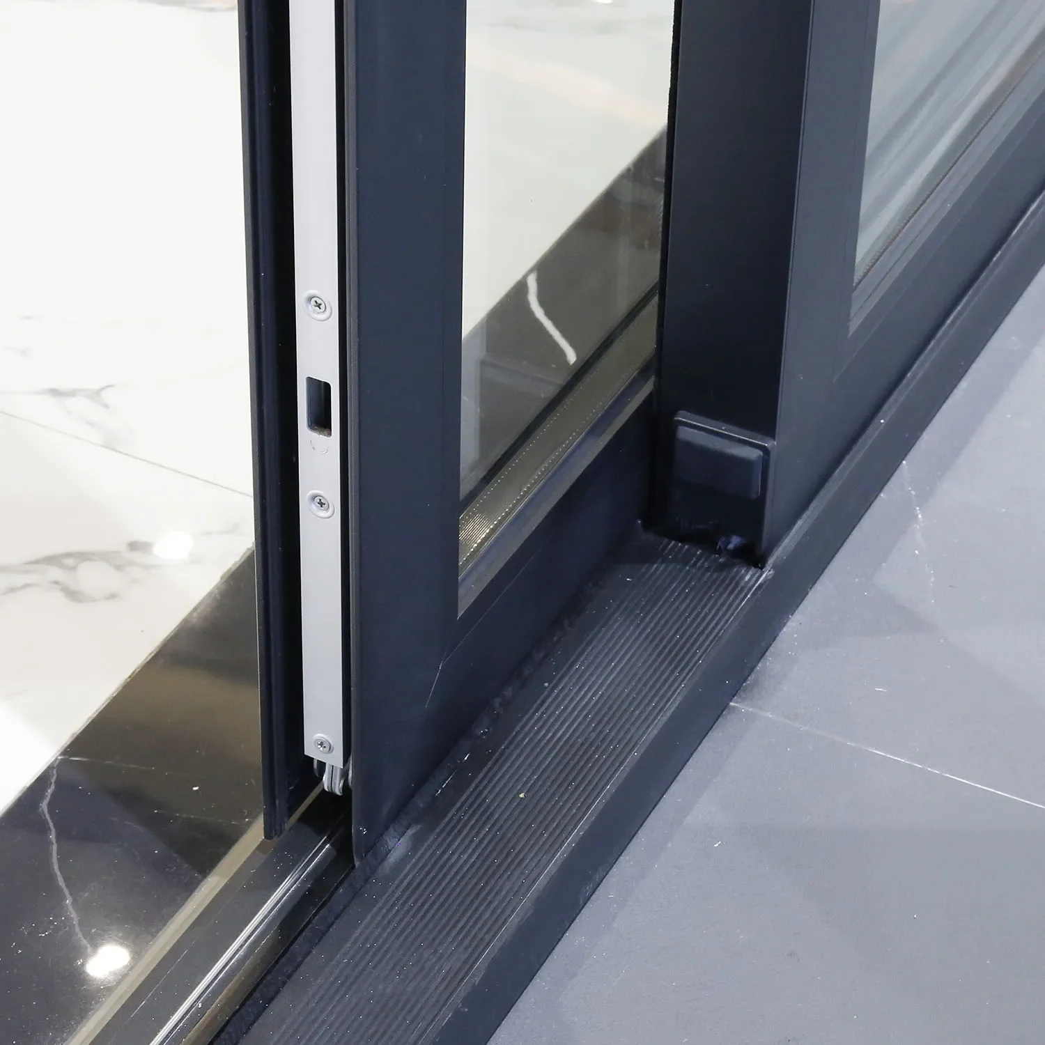 Modern Interior Exterior Patio Garden Double Glass Door Minimalist Design Partition Thermal Break Aluminum Sliding Door