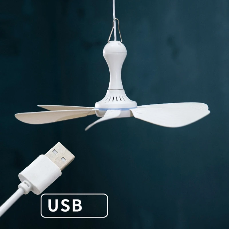 Ventilateur de tente alimenté par USB, ventilateur de plafond de