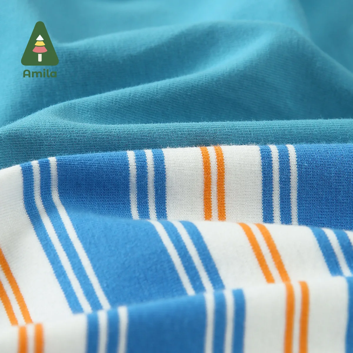 Baby T-shirts Amila T-shirt for a Boy And Girl Autumn New Round Neck Small Drop Shoulder Baby Clothes Warm And Breathable Baby's Tops