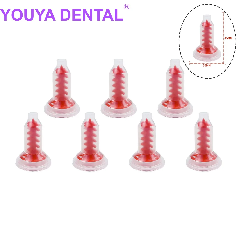 

50pcs/Bag Dental Dynamic Mixing Tips Impression Nozzles for Imprinting Machine Fits Silicon Rubber Head Pentamix Mixing Tips Too