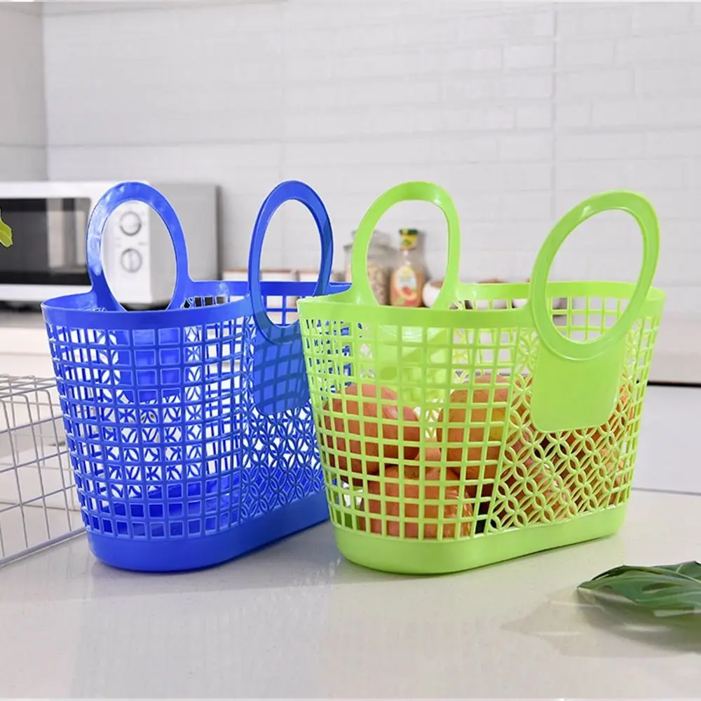 Home Organizer Kitchen Fruit Vegetable Storage Basket Shopping  Shower Basket Kids Toy Organizer kitchen Bathroom Camping Basket