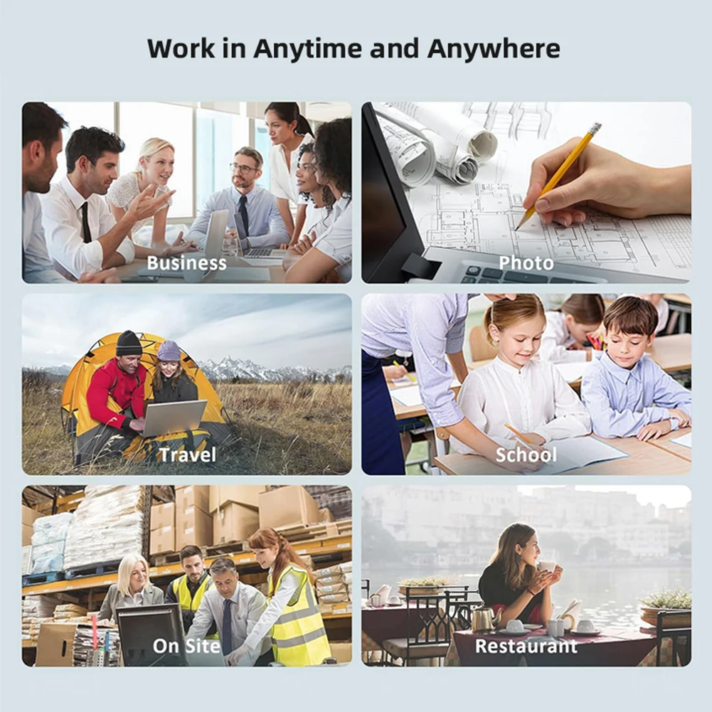 A4 Portable Thermal Printer Inkless Bluetooth-Compatible Min Portable A4 Label Maker Document Printing Maker for Smartphone & PC