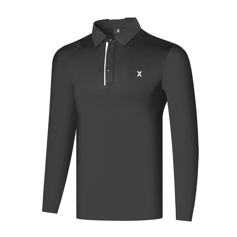 New Winter Golf Men's Long Sleeve Jersey Quick Drying, Warm and Anti Shrinkage High Quality Outdoor Leisure Sports T-shirt