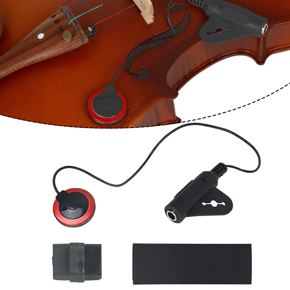 

Acoustic Guitar Pickup Volume Control Mic Piezo Pick Stringed Instruments Guitar Parts For Classical Guitar Violin