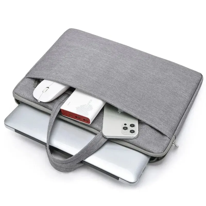 Laptop Tote Bag with Waterproof and Shock-absorbing Thick Velvet Inner Liner Suitable for Macbook Pro Laptops 13 14 15 Inches