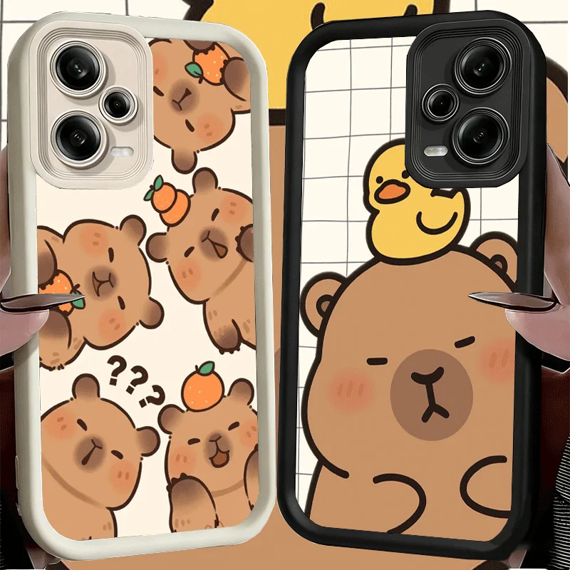 Capybara Cartoon Cute Soft Phone Case Shell