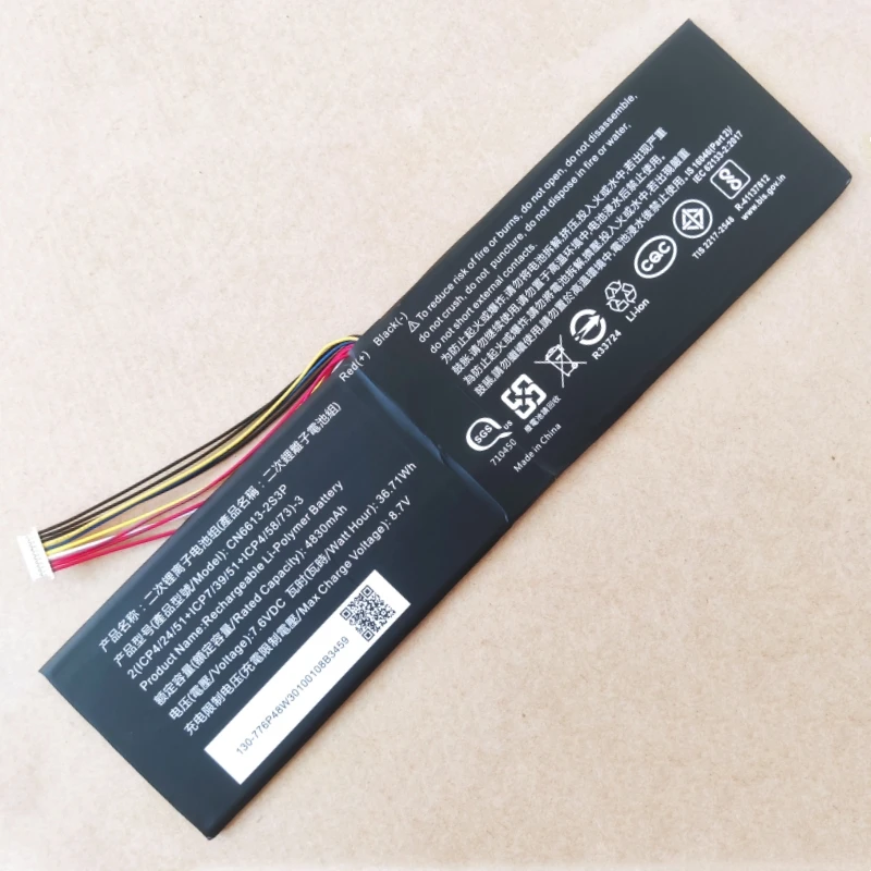 Bateria para Avitv Pura 14 Cn66132s3p Pt3473125-2s Ns14a6 Ns14a8 Ns14a9 Anf561 V14 Ns13a2 Ns14a2 Maibenben Maibook S431