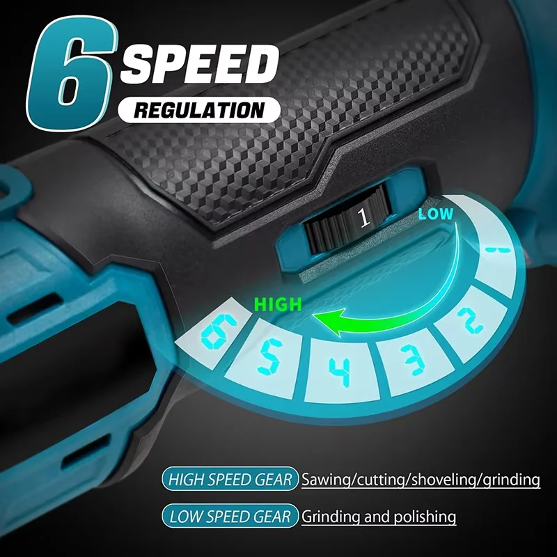 Brushless Oscillating Multi-Tool Cordless Electric Saw Trimmer/Shovel/Cutting/Polishing Woodworking Tool for Makita 18V Battery 3