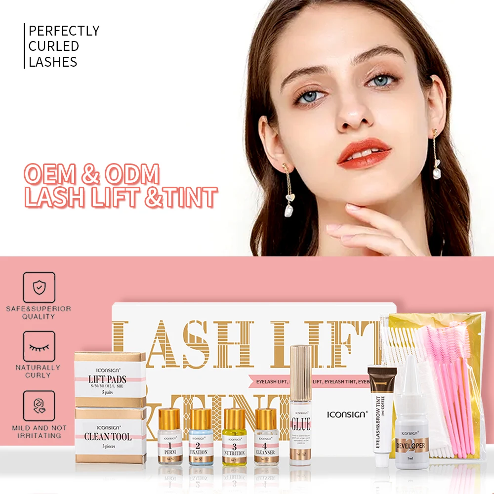 

Lash Lift Kit 2 in 1 Brow Lamination Eyelash Perm Kit,Lash Lift Tint Extensions,Semi-Permanent Lash Lifting Curling Perming Wave