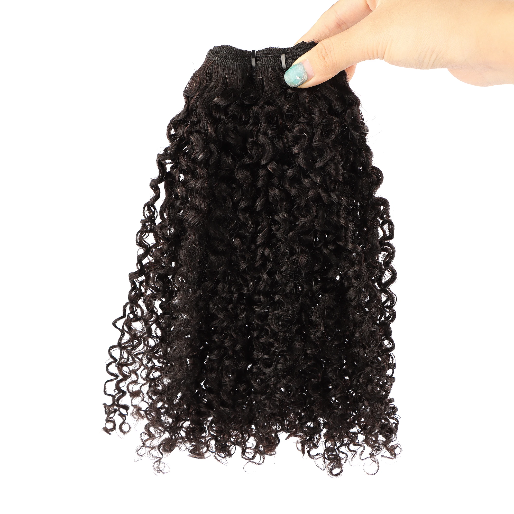 AHVAST pixie curly hair bundles deep wave 100g human hair weft for boho braiding