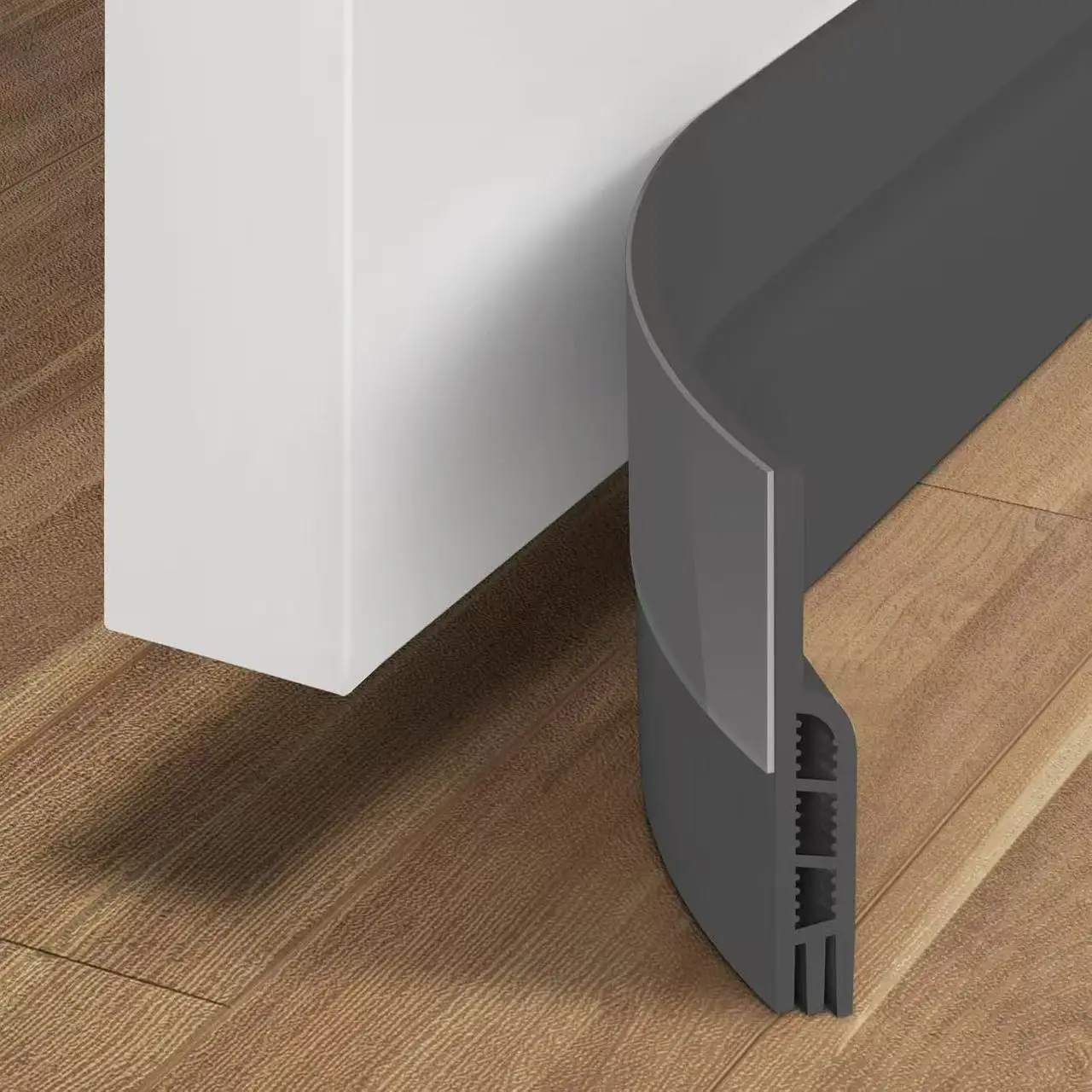 1pc 1m Weatherproof Door Draft Stopper with Strong Adhesive