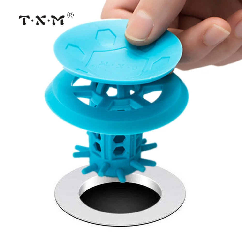 2PACK Drain Hair Catcher 2 in 1 Bathtub Protector For Shower