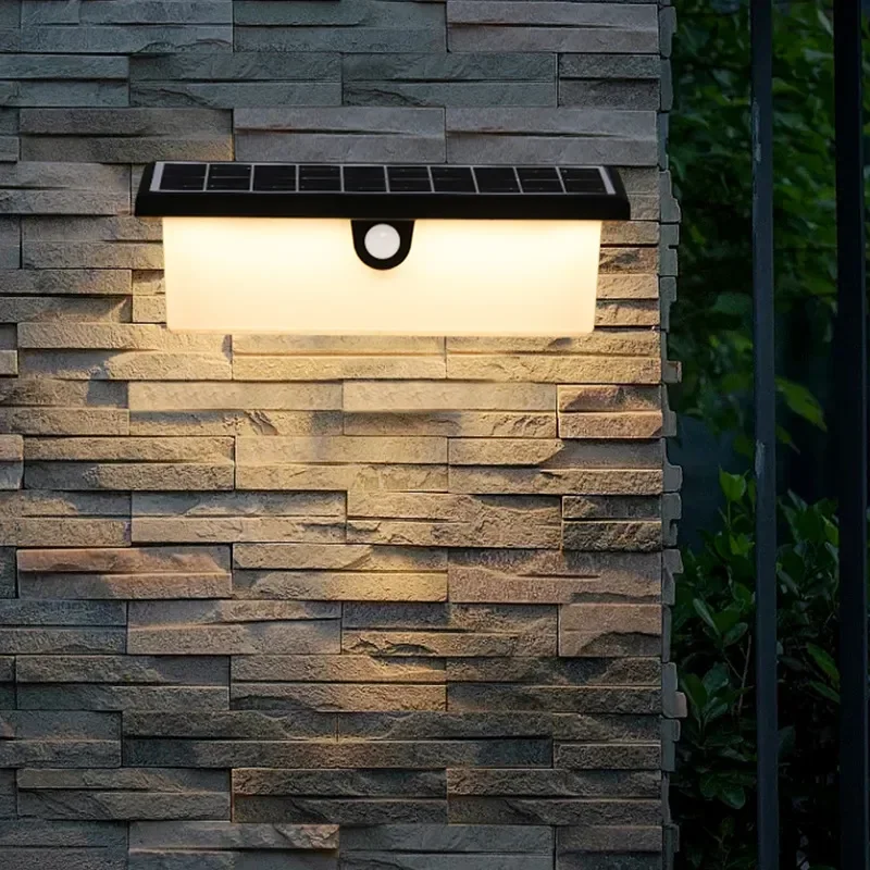 Solar Induction Wall Light Outdoor Waterproof Modern Simple Outdoor Villa Garden Gate Decorative Garden Light