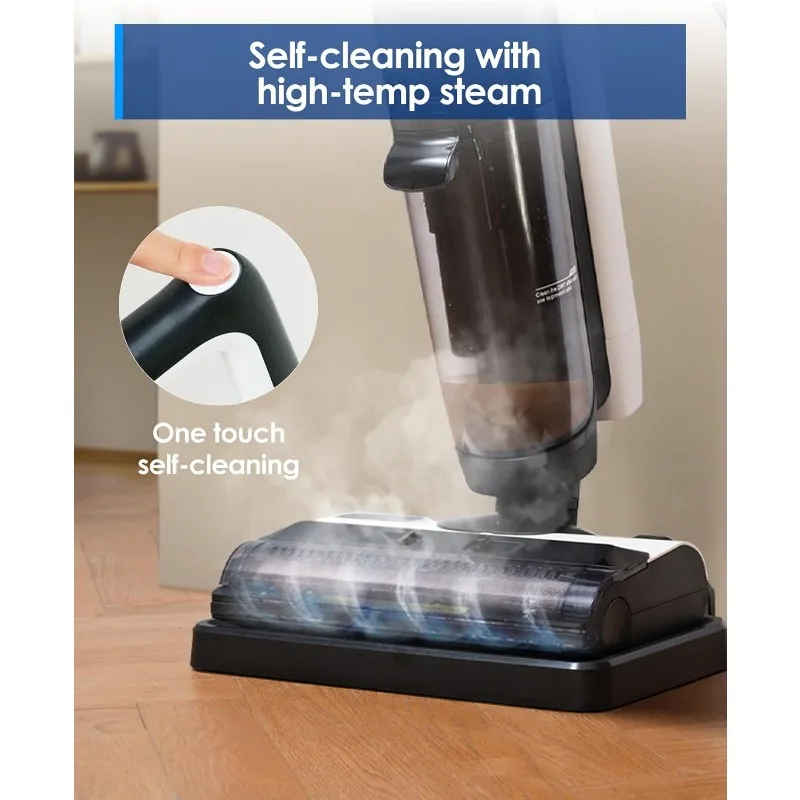 Tineco iFLOOR 5 Steam Wet Dry Vacuum All-in-one, Steam Mop Hardwood Floor Cleaner Great for Sticky Messes, 248℉ High-temp 4