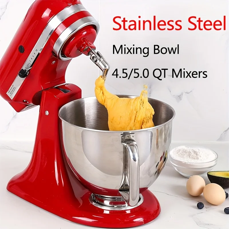 Bol mélangeur adapté pour KitchenAid 4.5-5 QT, mélangeur à