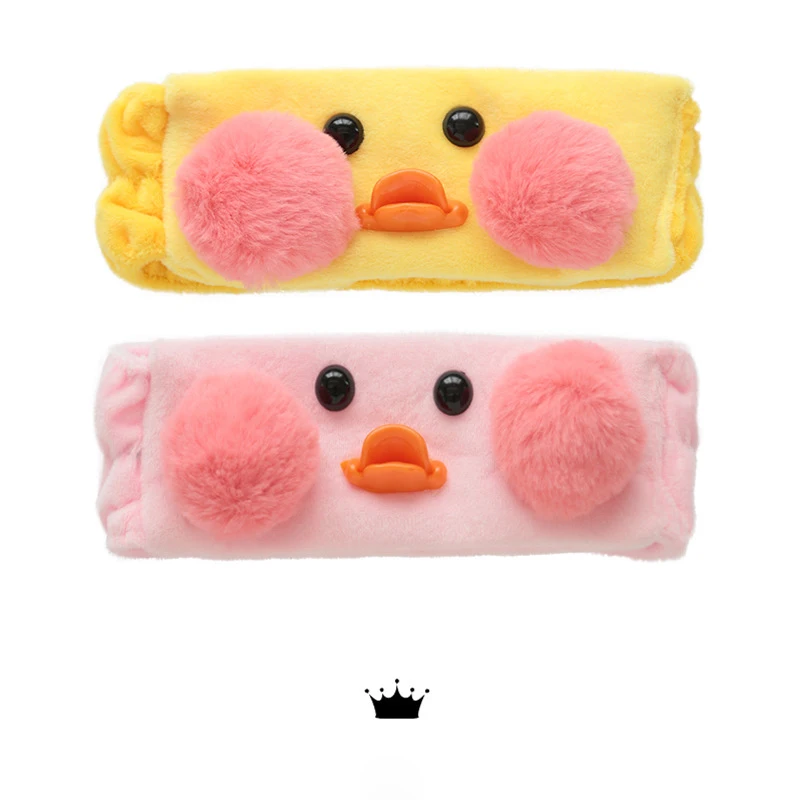 Ins Korea Super Cute Net Red Duck Hair Band Plush Wide Side Wash Hair
