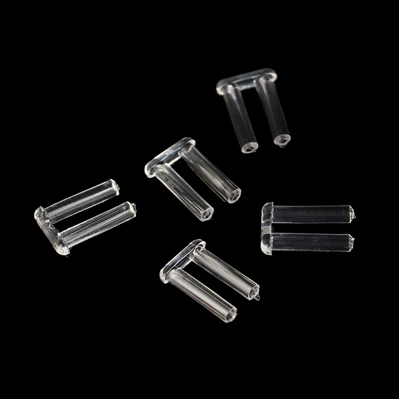 100 Teile/satz Doppel Gummi Stecker Für Rahmenlose Gläser Ersatz Schnalle Für Brillen Gläser Ausrüstung Zubehör – Detail 9