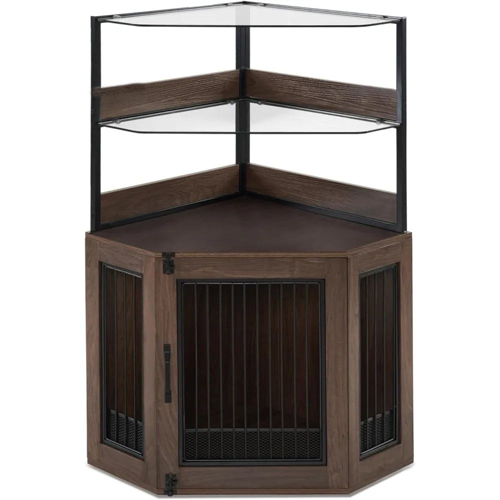Small Corner Dog Crate Furniture - Image 1