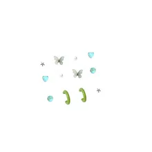  Fresh Beautiful Summer Butterfly Love Stud Earrings Set Colorful C-shaped 2022 Earrings Chic Earrings For Women Girl Kids 