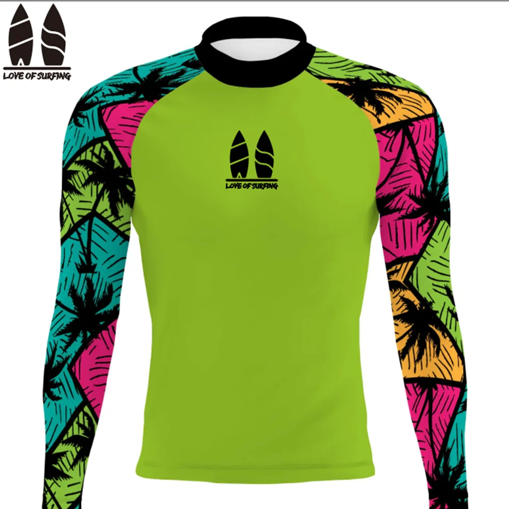 Rash Guard Men's Surfing Long Sleeve Shirts Swimwear SPF 50+ Uv Sun Protection Camisa Uv Prote&ccedil;&atilde;o Solar Manga Longa Beach Tops