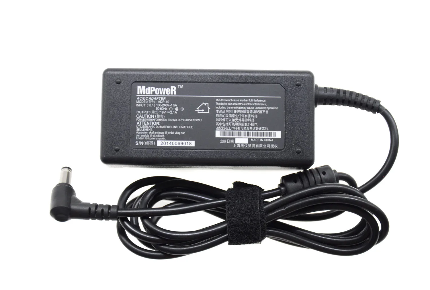 Power Adapter 19V 2.1A FOR ASUS LCD monitor AC adapter Power supply charger cord VC239N/H VG278Q VX279N-W ADP-40KD BB