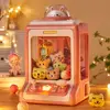 Automatic Doll Machine Toy for Kids Mini Cartoon Coin Operated Play Game Claw Crane Machines with Light Music Children Toy Gifts 5