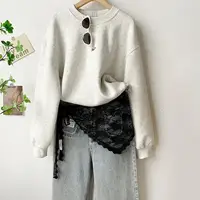Y2K Stacked Lace Half Skirt Women Lace Tulle Bandage Skirt Layering Small Butt Curtain Short Skirt Flower Triangle Hair Scarf - Image 5