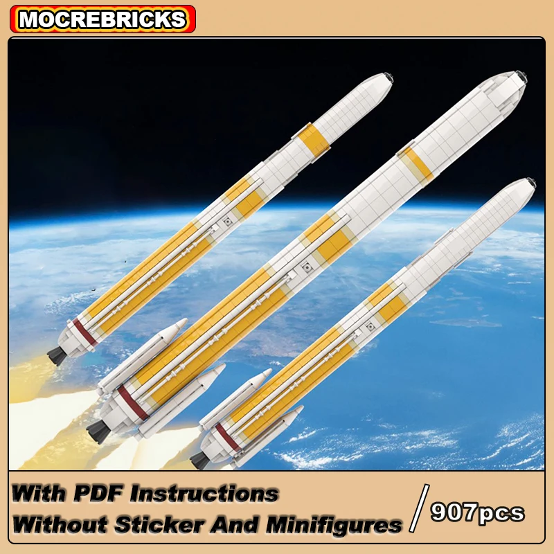 Modern High-tech Rockets Delta IV Heavy Orbital Launch Vehicle With ...