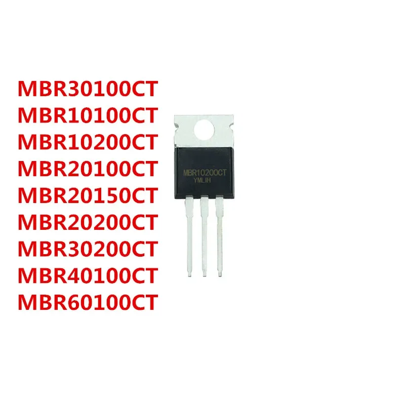 

10 шт. MBR30100 TO220 MBR30100CT TO-220 MBR10100CT MBR10200CT MBR20100CT MBR20150CT MBR20200CT MBR30200CT MBR40100CT MBR60100CT