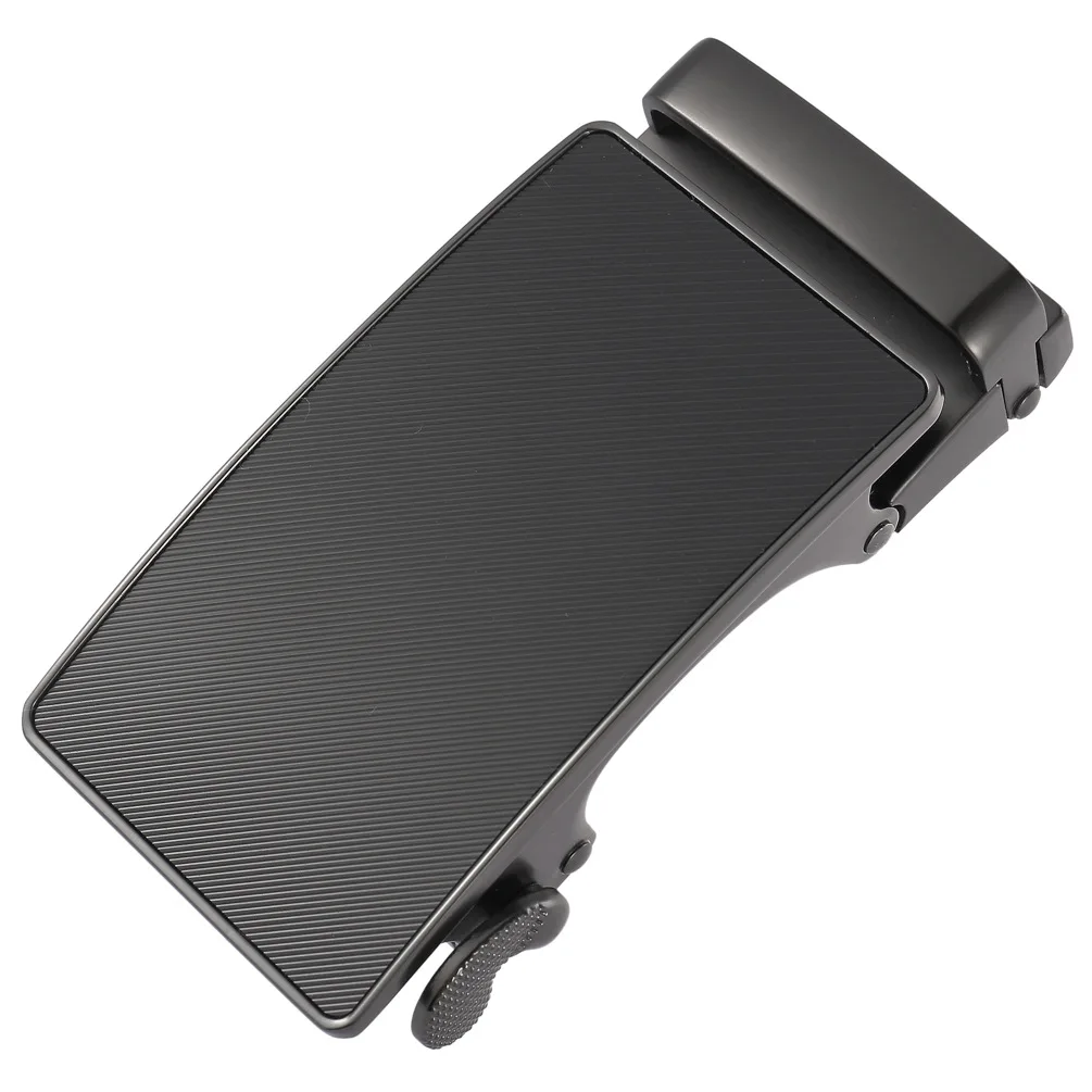 Boucle automatique en alliage pour hommes d'affaires, 3.5cm, Unique, boucles de ceinture, accessoires pour vêtements à cliquet, tête de boucle de styliste