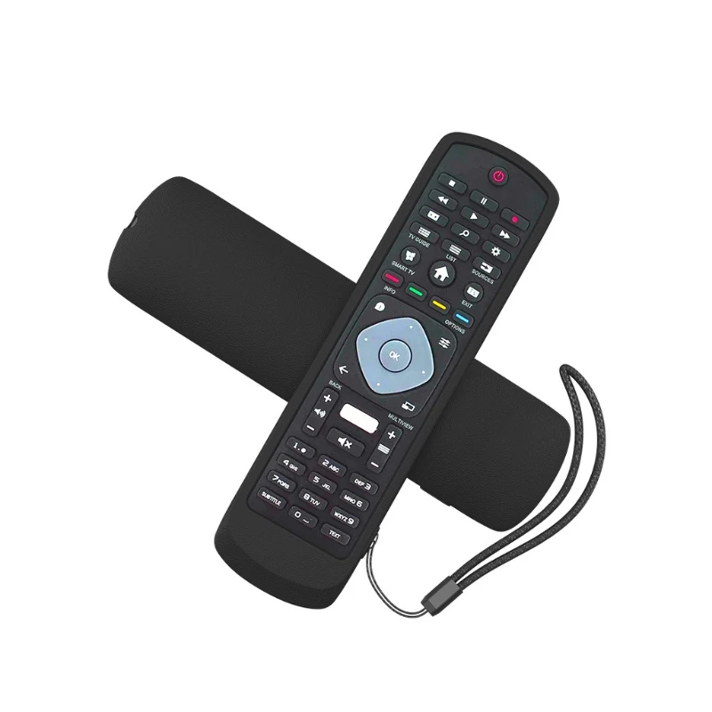 Protective Silicone Remote Control Protector Case Cover for PHILIPS with NETFLIX HOF16H303GPD24 Remote