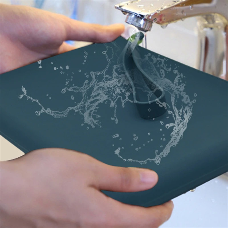 Square Silicone Cosmetic Storage Bag Travel Makeup Brush Holder Portable Digital Storage Bag Multifunctional Waterproof Case 5