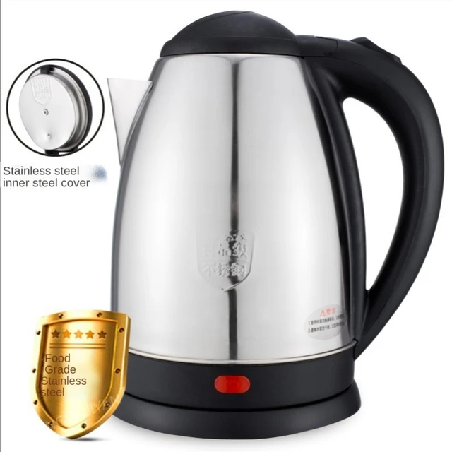 Portable Electric Tea Kettle 304 Stainless Steel 2.3 Liter Kettle Water  Boiler, 2000W 5 Mins Fast Boil Small Travel Kettle - AliExpress