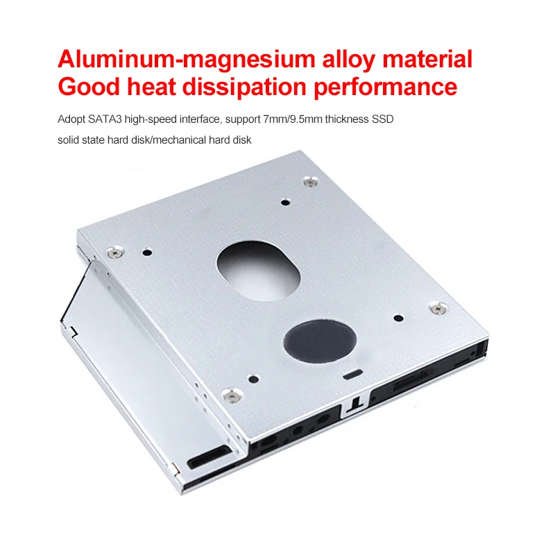 ThinkPad T420 T430 T520 T530 ODD DVD�� �ϵ� ��ũ ��Ŭ����, ���� 2 ��° HDD ĳ��, SATA 3.0, 2.5 ��ġ 2T SSD ���̽�, 12.7mm