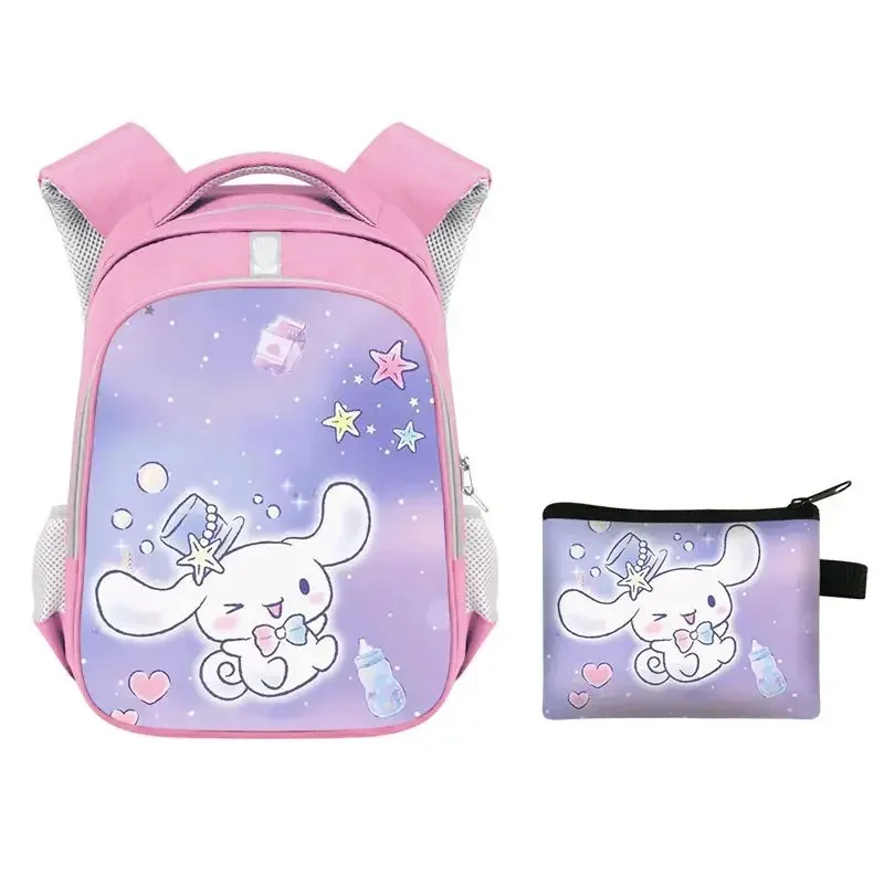 

Sanrioed Cinnamoroll Anime Cute Large Capacity Children Backpack Schoolbags Student Cartoon Shoulder Bag Stationery Storage bag