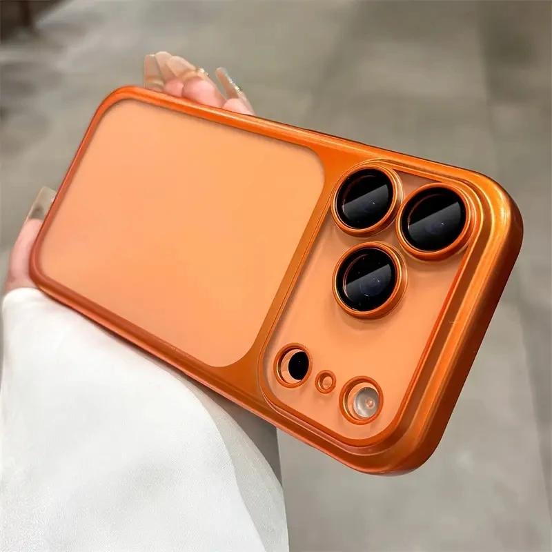 Luxury Matte Hard PC Ultra Slim Shockproof Phone Case with Frosted Finish and Camera Protector
