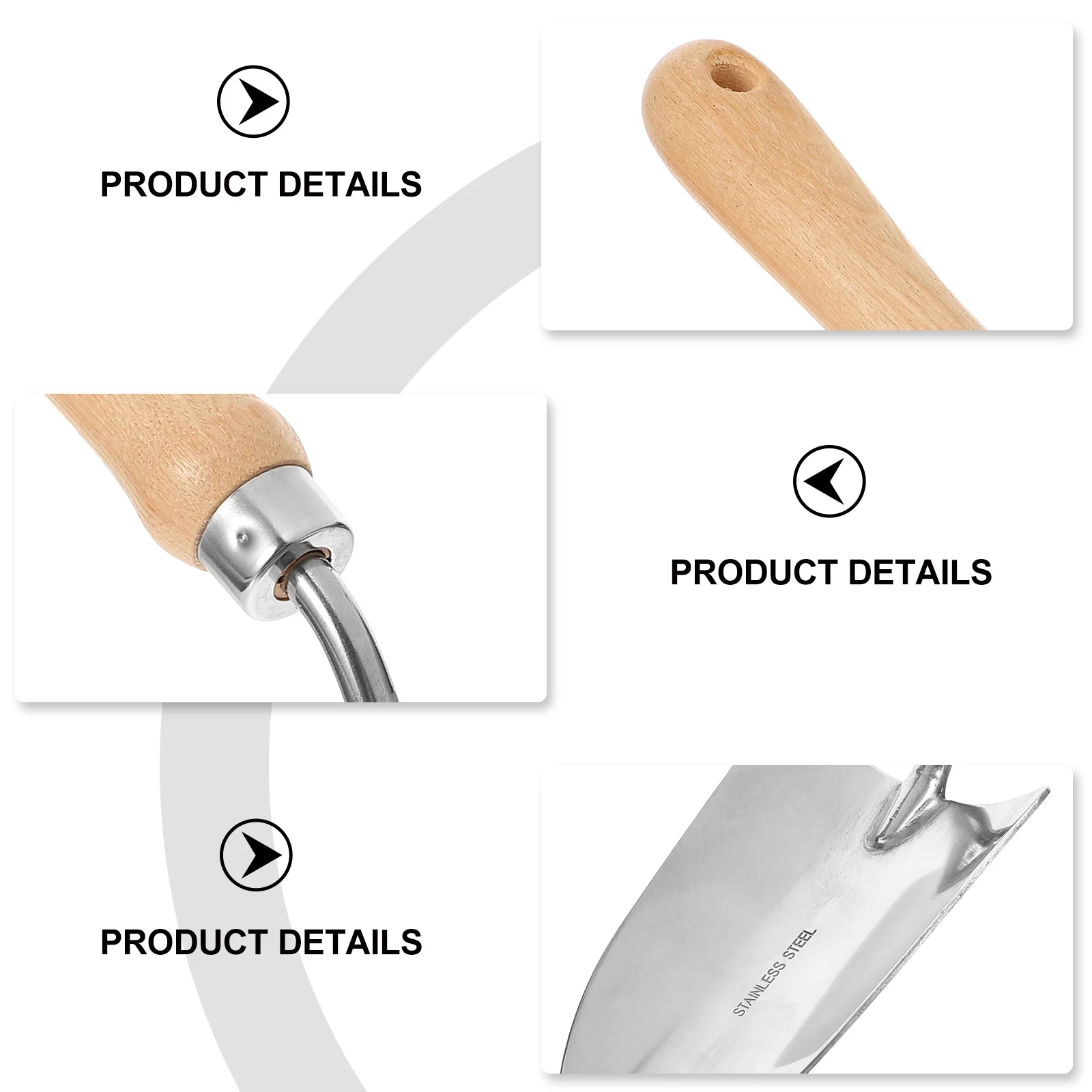 Tools Small Gardening Succulent Planting Soil Dig Wooden Handle Transplanting Digging