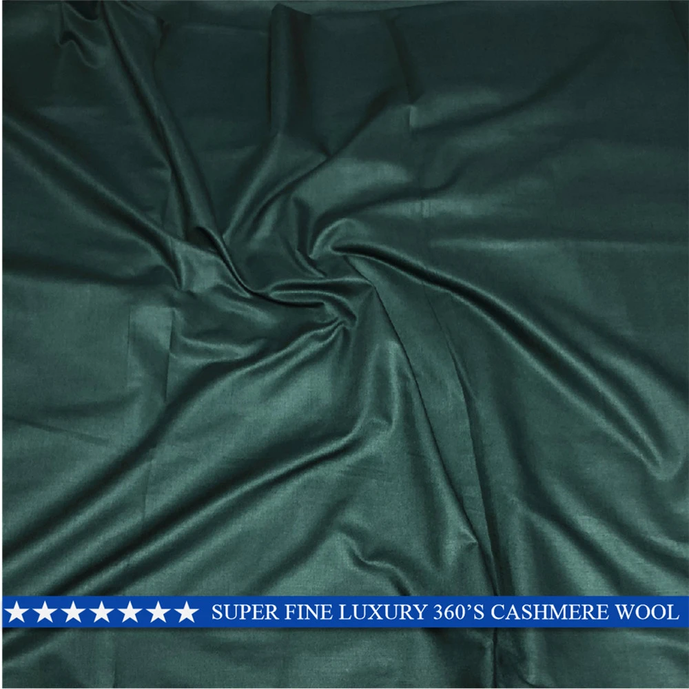 10 Yards African Cashmere Cotton Men fabric for Suit High Quality Green