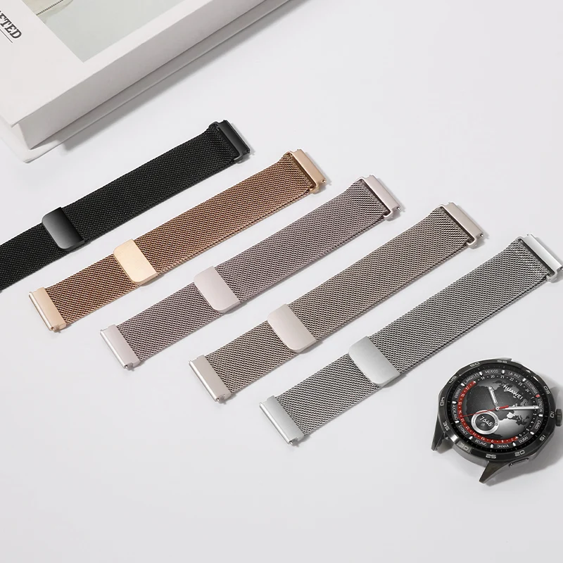 Elegant Milanese Magnetic Loop Bracelet - Premium Stainless Steel Watch Band (18/20/22mm)