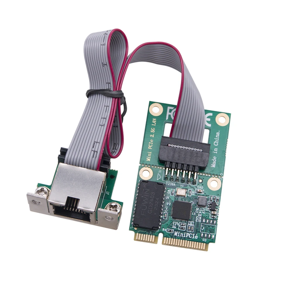 M.2 기가비트 Lan 어댑터 2.5G/1000/100Mbps M2 RJ45 네트워크 어댑터 RTL8125BG 칩 PCIE 버스 네트워크 카드 미니 PCIE