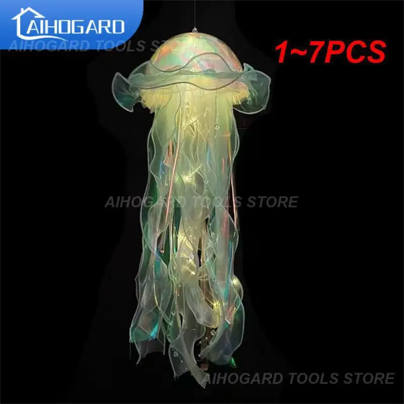 

1~7PCS Jellyfish Lamp, Portable Flower Lamp, Girl Room Atmosphere Decoration Lamp, Bedroom Night Lamp, Home Decoration