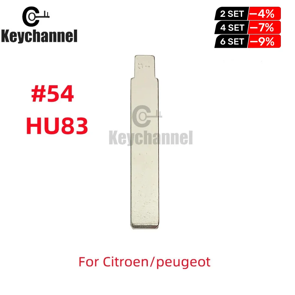 54# KD Blade Lishi HU83 Flip Car Key Blade No.54 flip Key For KEYDIY XHORSE For Peugeot 301/307/308/408 Citroen C3/C4L 10pcs/lot car key