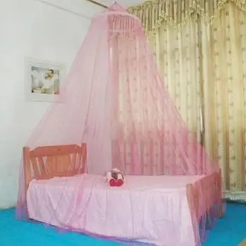 Summer Princess Mosquito Net Canopy Encryption Dome Fly Insect Mesh Fabric Repellent Protection Bed Decoration Home Decor