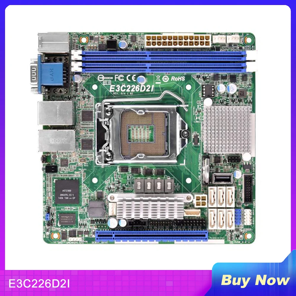 

E3C226D2I для материнской платы сервера Asrock LGA1150 V3 V4 DDR3 1600/1333 ECC