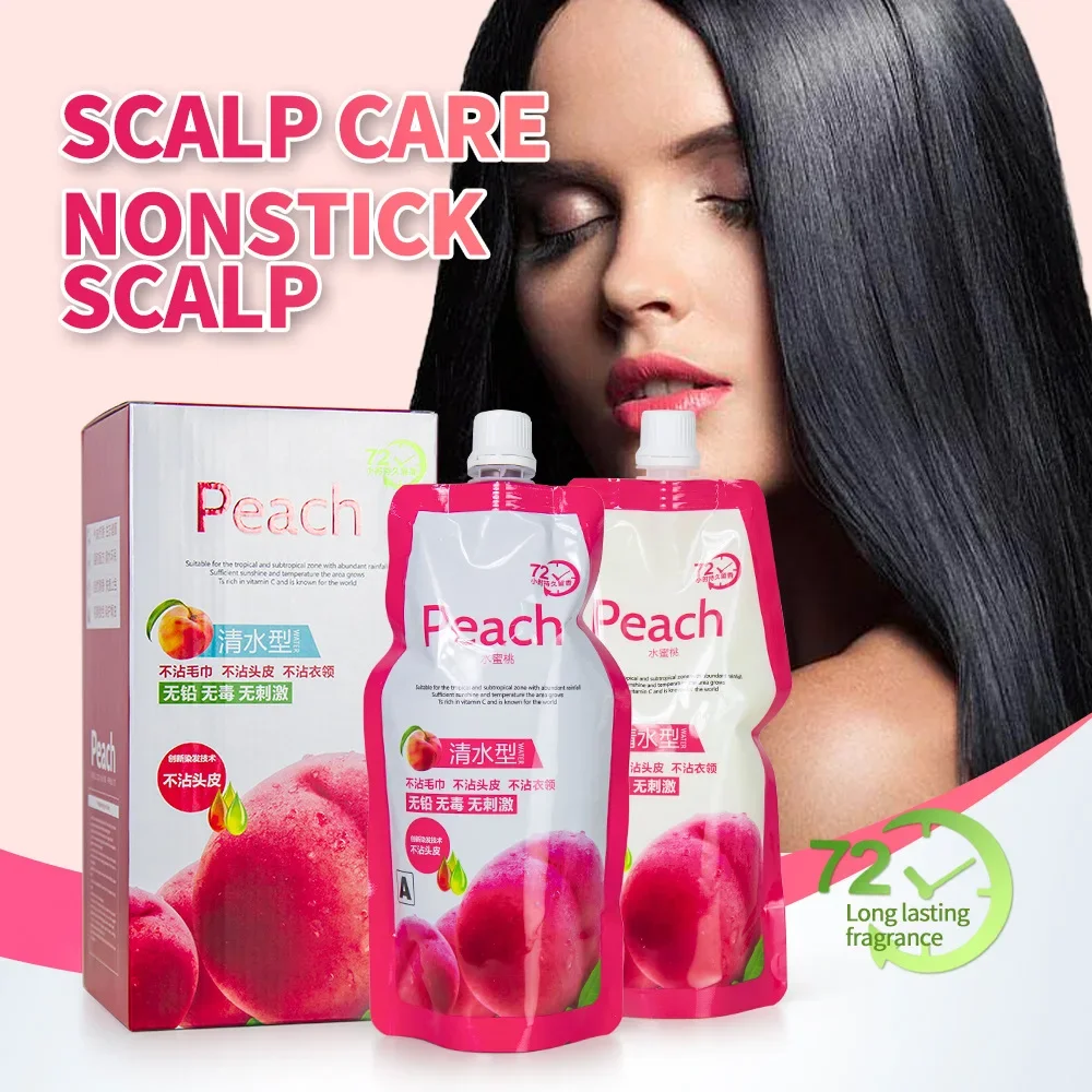 500ML*2 Women Beauty Covering White Hair 5 Minutes Fast Coloring Black Hair Dye Shampoo Products Permanent Hair Dye Shampoo hair dye 6 colors natural plant hair dye covering gray hair shampoo permanent no side effects quick color cream 500ml